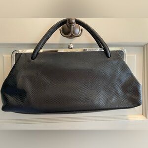 Banana Republic Black Leather Handbag.